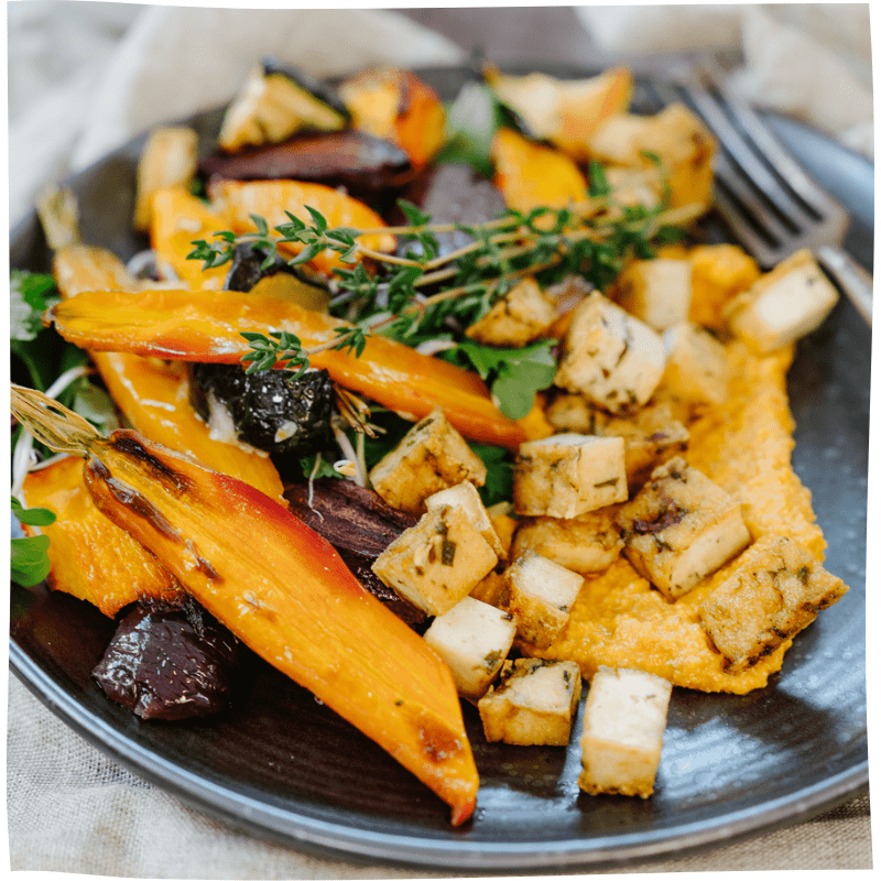 Ofengemüse mit Champignon Tofu - Tofu Nagel Ofengemüse mit Champignon Tofu - Tofu Nagel